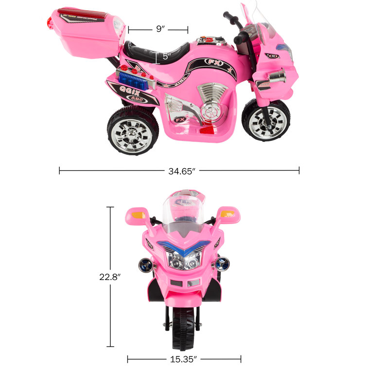 Tobbi 6v kids ride on motorcycle car shop battery powered 4 wheel bicycle electric toy